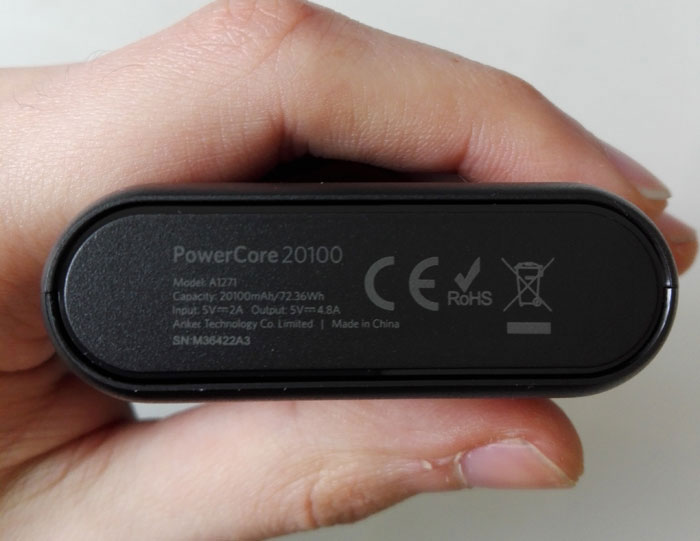 Anker PowerCore 20100 Power Bank Power Specifications