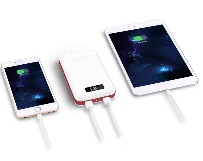 iMuto 20000mAh Portable Charger white